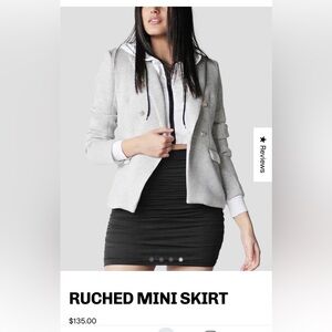 Emmy Deveaux Heather Grey Mini Skirt